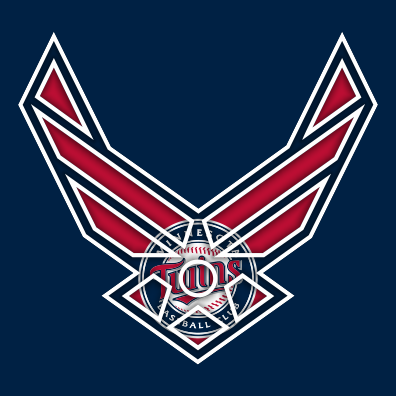 Airforce Minnesota Twins Logo vinyl decal